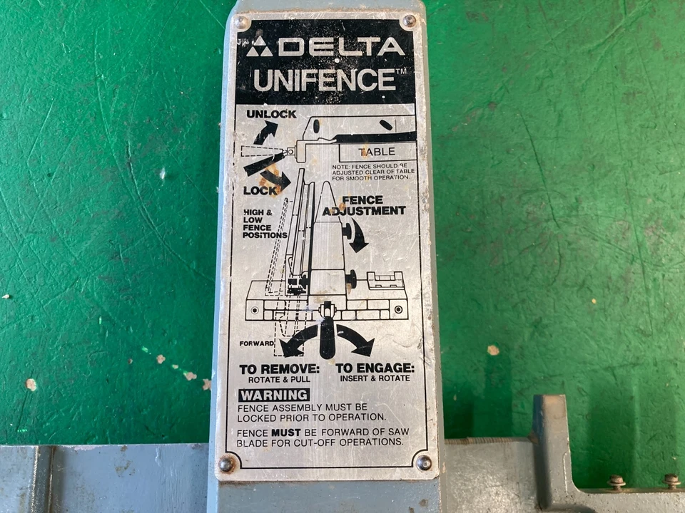READ Delta Unifence Saw Guide Rip Fence Body Assembly Unisaw 422-27-012-2003 - Image 3 of 4