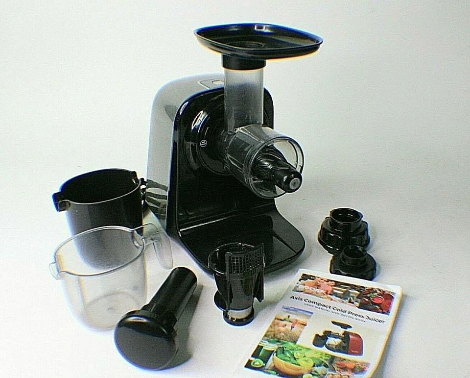 Exprimidor compacto BioChef Cold Press Axis frutas verduras plateado excelente Foto 2 de 4