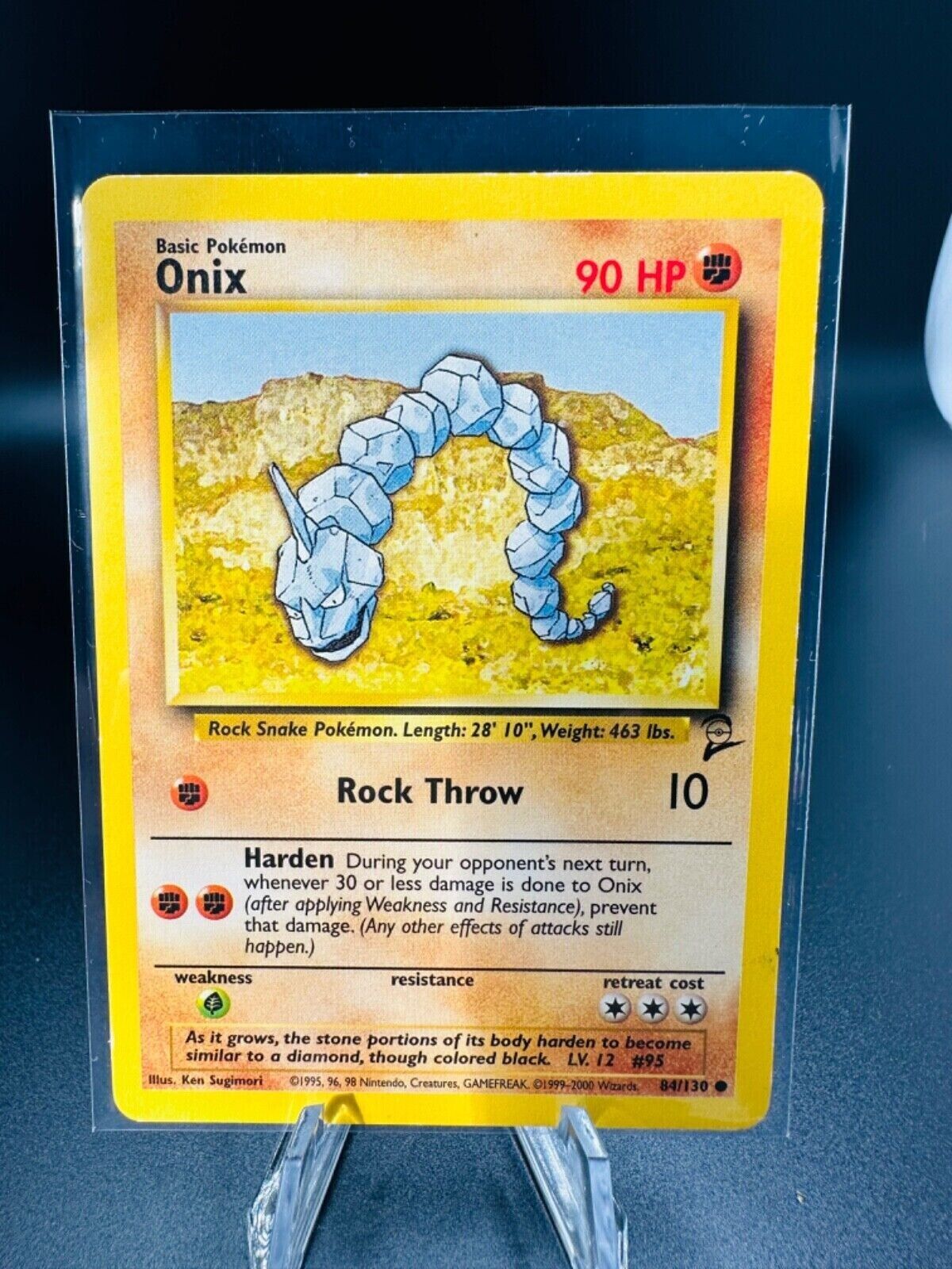 Pokémon TCG Onix Base Set 2 84/130 Regular Unlimited Common HP