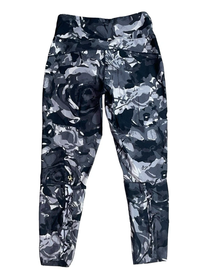 Leggings Donna Karan Activos Recortados con Cordones Entrenamiento Atletismo Para Mujer Medianos Foto 2 de 4