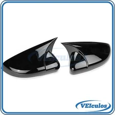2 Car Side Rear View Mirror Covers Caps For Volkswagen Golf 6 MK6 GTI GTD 09-13