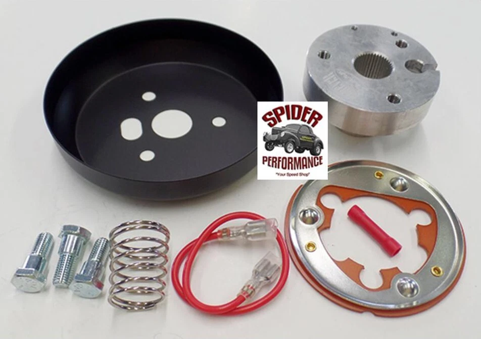 Volante Ford Pickup 1949-1957 azul ovalado 11" cadena cromada Foto 4 de 4