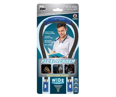Flexi Reader LED Neck Reading Light   4 Brightness Levels, Rechargeable