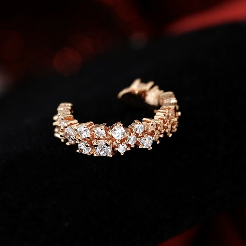Gem Crystal Ear Cartilage Helix Ring Bar Stud Ear Cuff Climber Piercing Earring - Picture 36 of 268