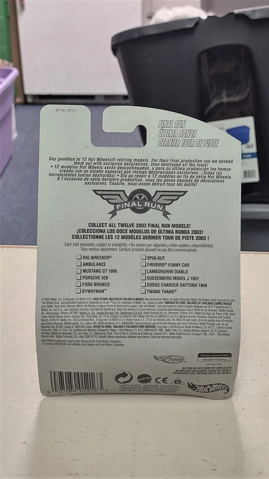 2003 Hot Wheels Final Run 1996 MUSTANG GT #197 #3/12 Metal Collection - Bent C14 - Image 2 of 3