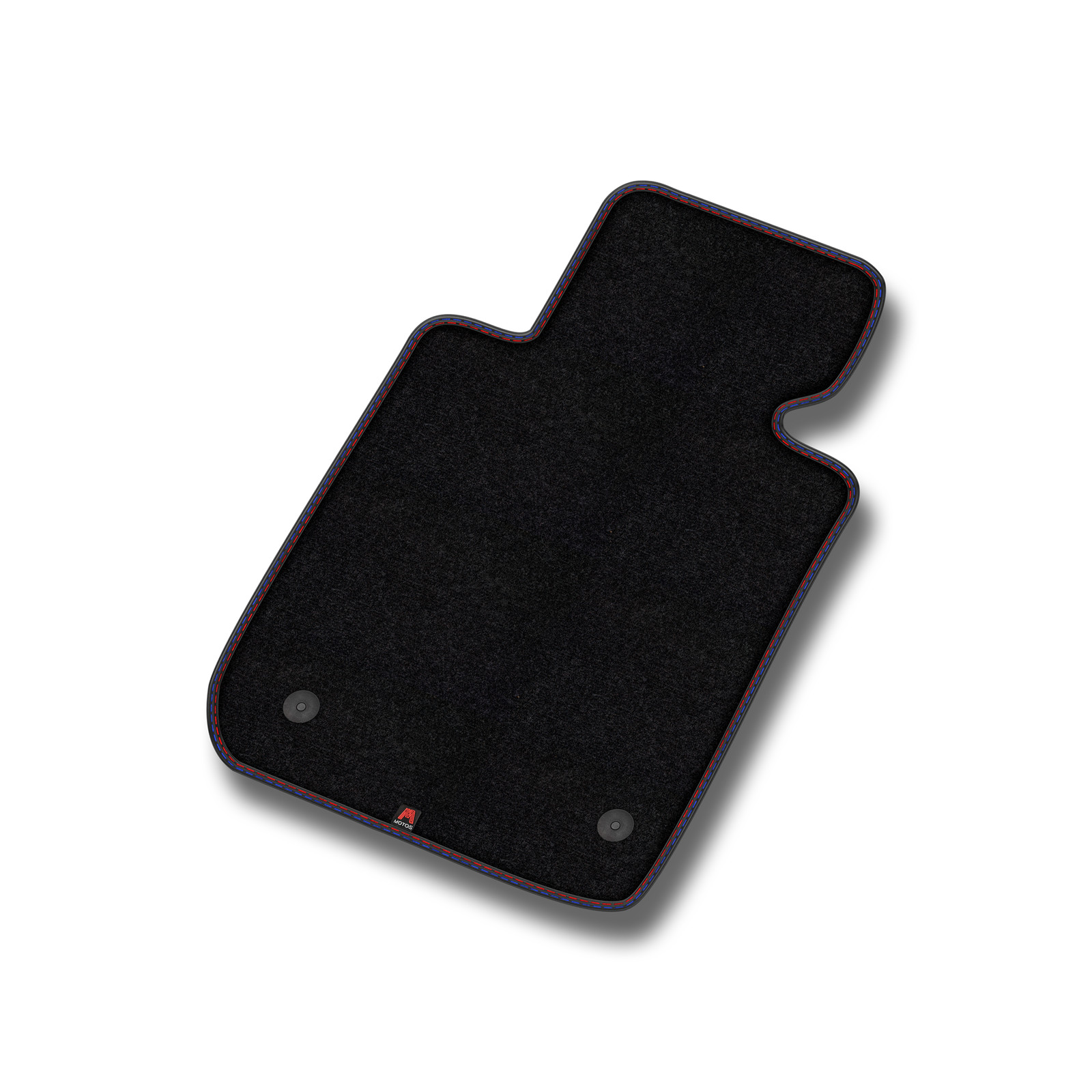 Tapis sol velour premium cuir rouge&bleu pour Mercedes-Benz E Classe W ME49-1