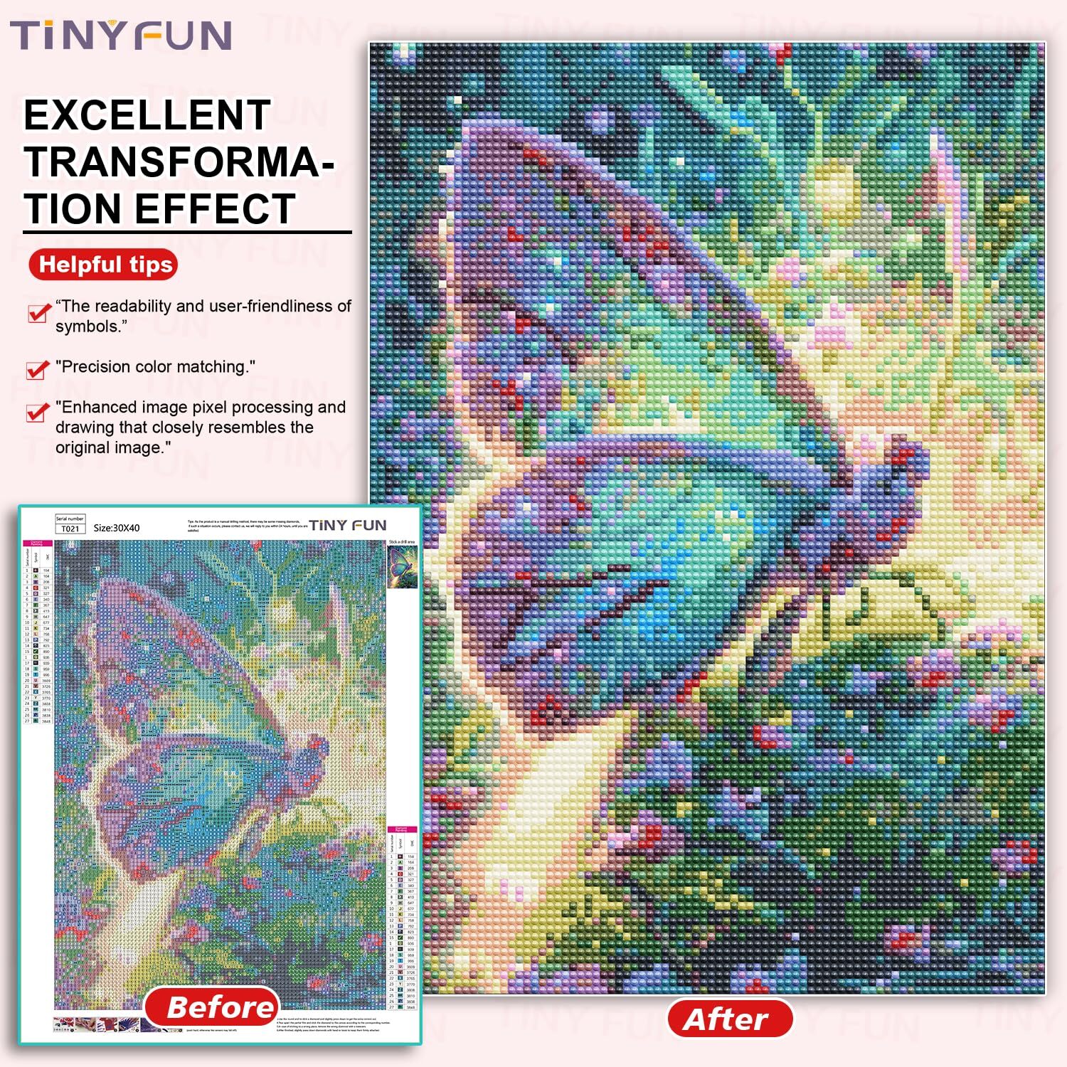 QQYRHN 5D Diamantschilderijset – Vlinders En Bloemen, Ronde Volledige Boor, Voor Beginners En Volwassenen, Ontspannend Knutselwerk Voor Thuis