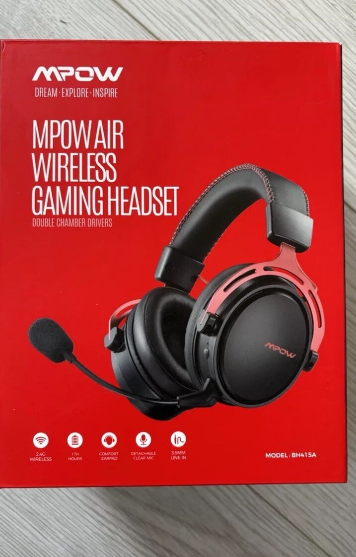Mpow BH415A Air Wireless PS4 PC XBOX Headset Gaming Headphones