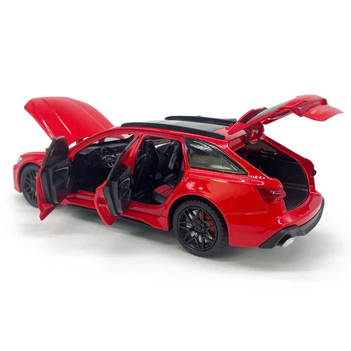 1:24 Audi RS6 Avant Model Car Wagon Die-cast Toy Cars Toys Collection Pull Back - Picture 9 of 20