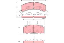 New Brake Pad Set, disc brake for DODGE CHEVROLET CADILLAC:SILVERADO, 18038503