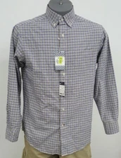 Daniel Cremieux Lightweight Oxford Beige Checked L/S Men's Shirt NWT $69.50 M L