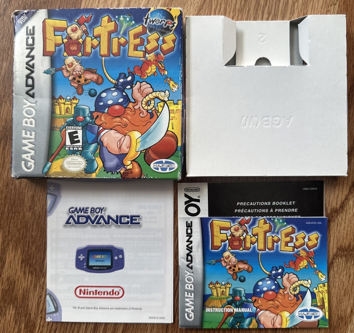 Fortress - Nintendo Game Boy Advance 2001 Box Manual Goodies No
