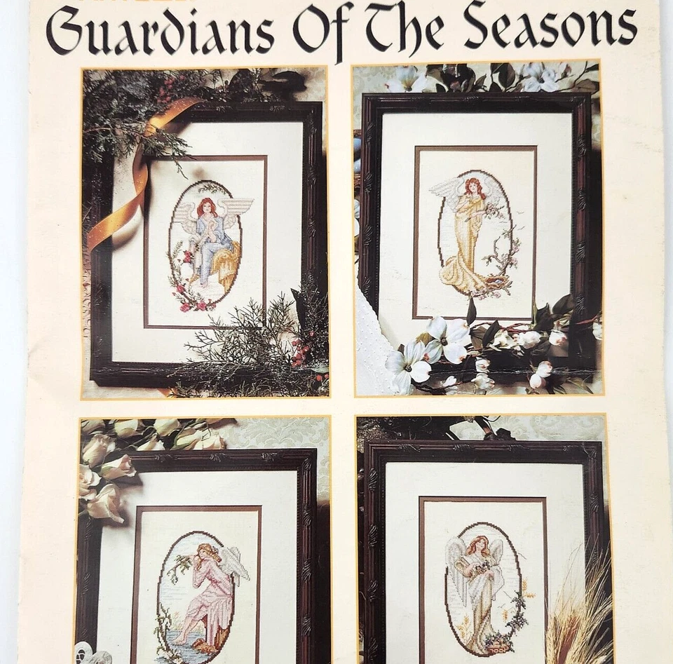 Angels Guardians Seasons Cross Stitch Pattern Book Leisure Arts 2808 Carol Emmer - Image 2 of 4