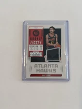 Trae Young 2018-19 Panini Contenders Rookie Ticket Swatch Card #RT-TYG