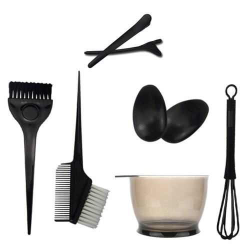 8 Pcs Hair Color Kit Applicator Brush Mixing Bowls Colour Dying Accessories - Picture 6 of 12