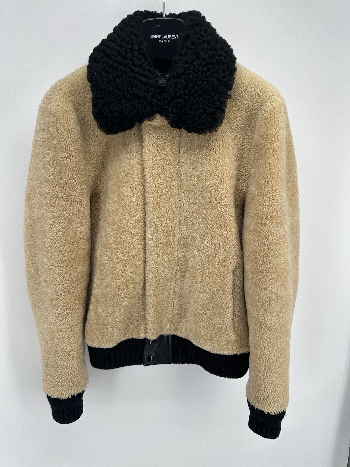 Saint Laurent Giacca di Shearling Teddy FW17 EU 44