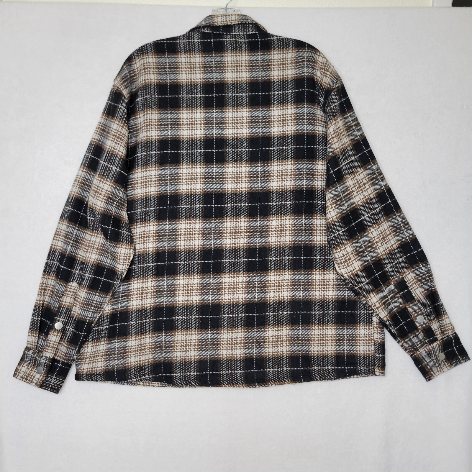 Represent Flannel Shirt Black/brown Button Down C… - image 12