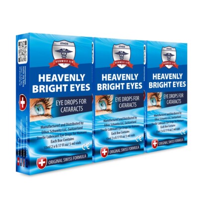 Ethos Heavenly NAC Augentropfen für Grauen Star 3 Boxen 30ml PORTOFREI BESTSELLER