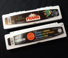 2 Prang Professional Watercolor Paints OVL-8H Semi Moist Colors See Pics/124j