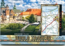 2022 Upper Deck Goodwin Champions World Traveler Map Relic KRAKOW POLAND WT-281
