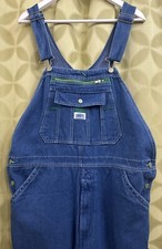 36 W x 30 L Blue Denim LIBERTY Bib Overalls Zip Fly LOW MILEAGE Free Ship USA