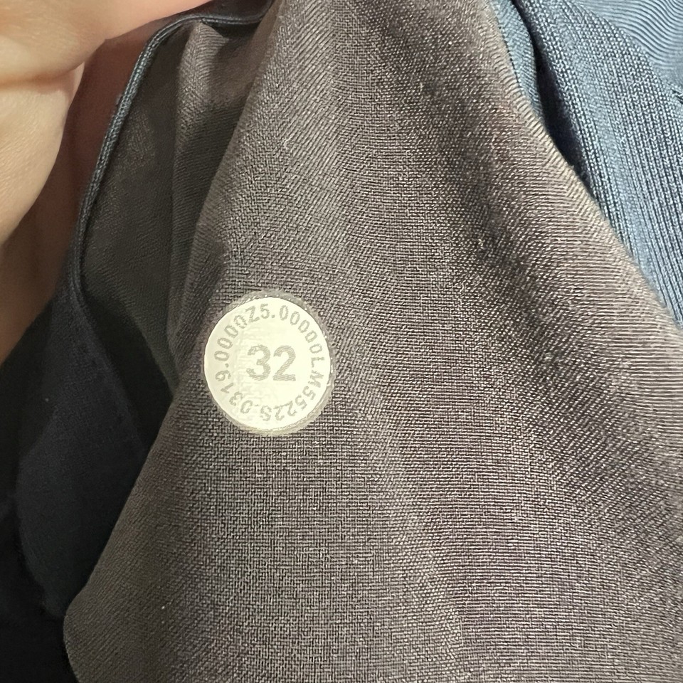 LULULEMON Men's Commission Pants M5522S Slim Fit Navy Blue Warpstreme