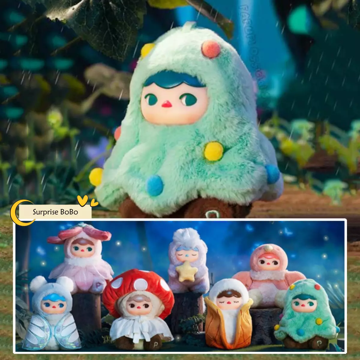POP MART Pucky Spirit Forest Party Series Plush Pendant Confirmed Blind Box hot