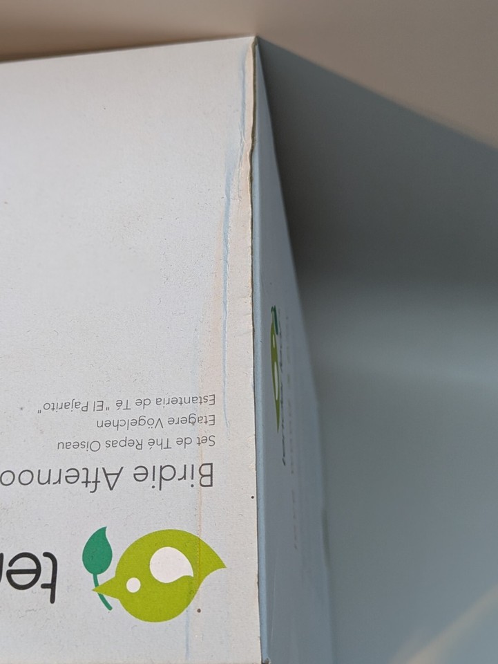 Tender Leaf Toy Wooden Birdie Afternoon Tea Stand with Cakes slight