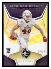 HARRISON BRYANT 2020 PANINI LIMITED CHRONICLES GOLD AUTOGRAPH #D 10/10