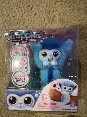 NEW WRAPPLES LITTLE LIVE PETS INTERACTIVE FURRY FRIENDS SKYO BLUE