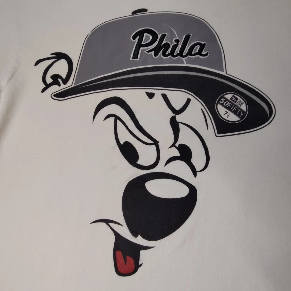 Camiseta De Colección 50fifty Philadelphia Gráfica Streetwear Para Hombre 2XL Foto 2 de 4