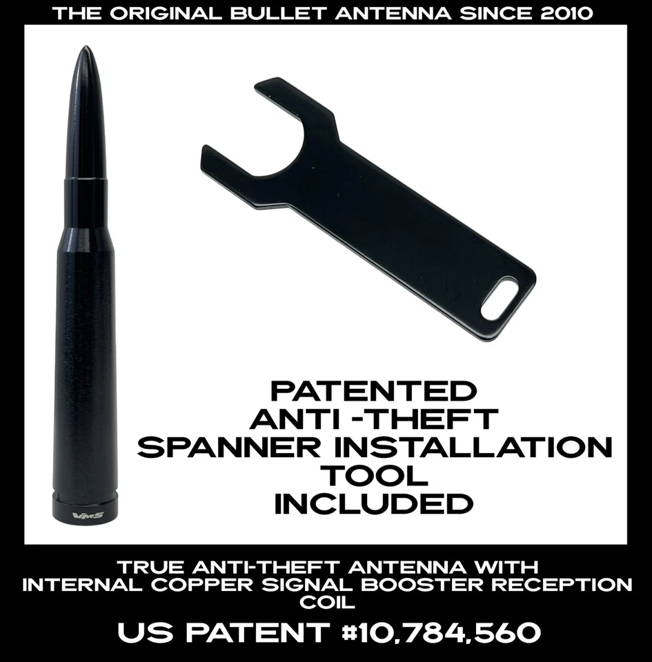 50 CAL CALIBER BULLET ANTI THEFT COPPER COIL ANTENNA FOR DODGE RAM TRUCKS - Image 3 of 4