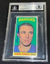 HARRY HOWELL SIGNED 1964-65 TOPPS #83 NY RANGERS CARD BECKETT AUTHENTICATED 093