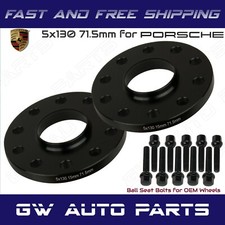 2pc 5x130 15mm Hub Centric Wheel Spacers For Porsche 911 Comes With Lug Bolts