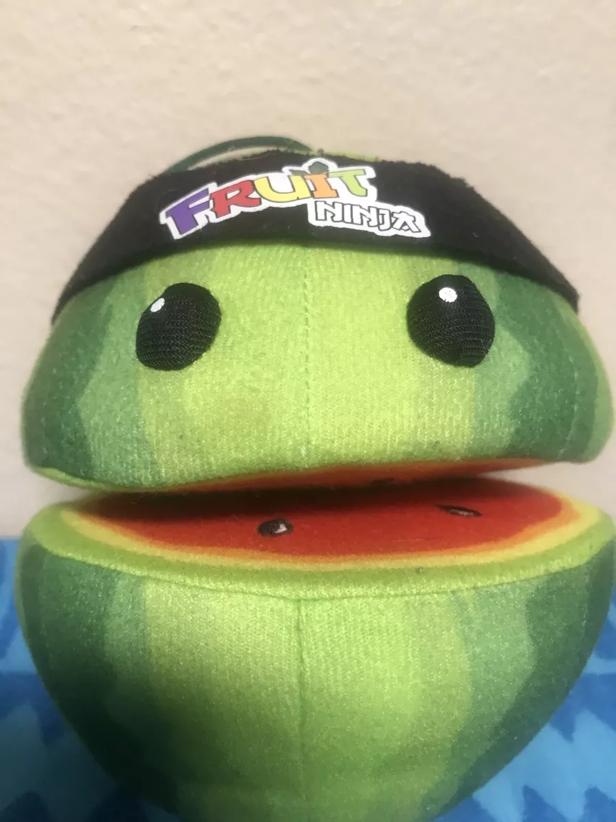 Fruit Ninja Game Watermelon Plush Toy Halfbrick Green Pull-Apart Stuffed  Plushie