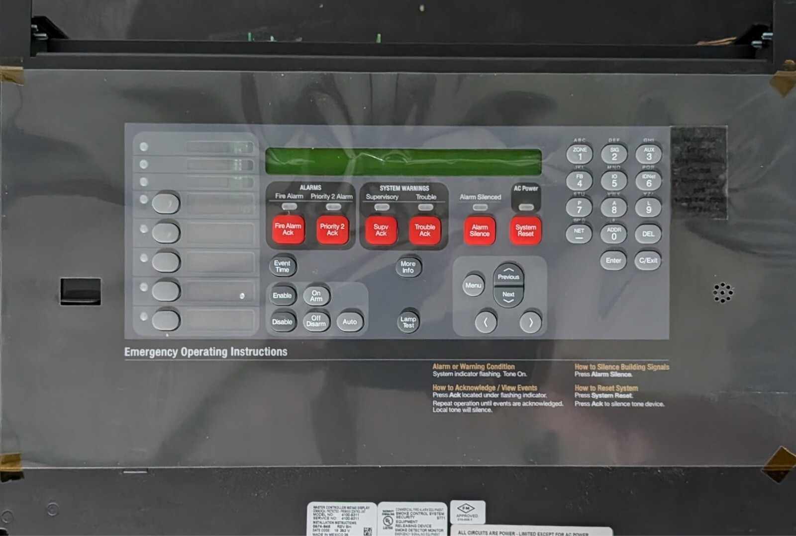 Simplex 4100-9311 4100ES Fire Alarm Control Panel - SAME DAY SHIPPING ...