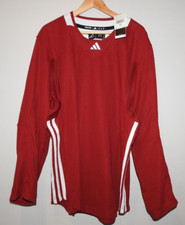 Adidas Blank Red STK A Hockey Jersey New Mens Sizes With Fight Strap
