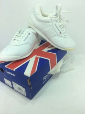 NOS in Box 90's Reebok Women's 5 1/2 M USA Fantasy White/Lite Grey READ