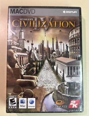 Sid Meier's Civilization IV Mac DVD-ROM Universal Game, Apple, Firaxis, Strategy