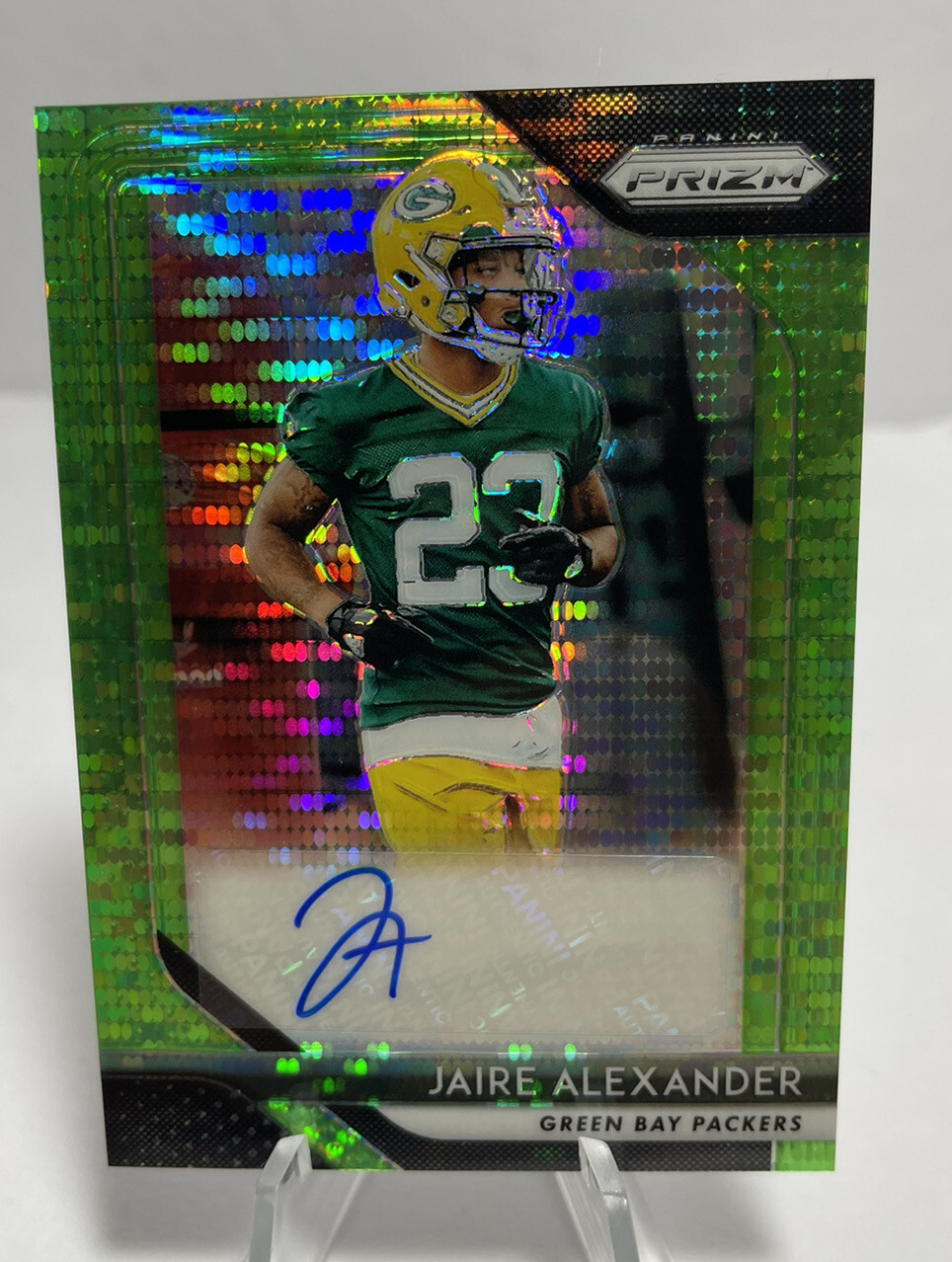 2018 Prizm Jaire Alexander Green Pulsar Auto RC Rookie #RA-JAI Packers