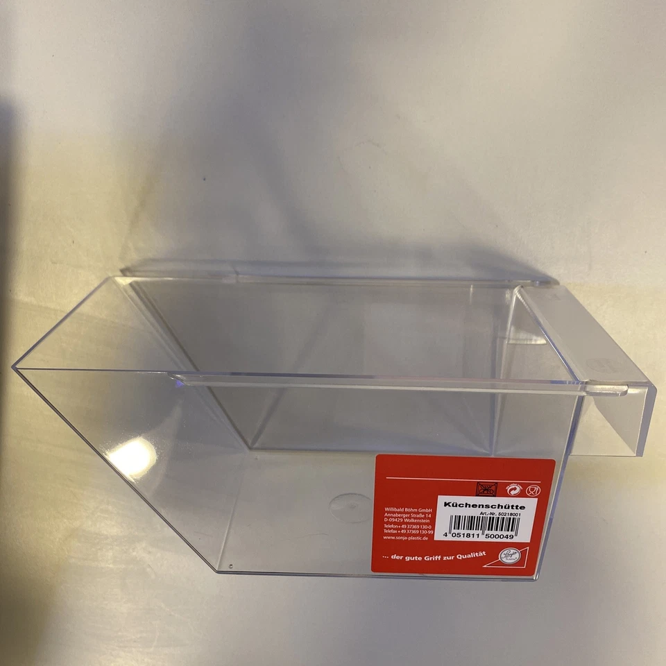 3 x Sonja kitchen chute with lid 20 cm Eastern product known from GDR for salt, flour - Image 2 of 4