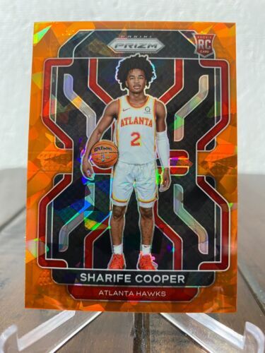 2021-22 Panini Prizm Sharife Cooper #280 Orange Cracked Ice Rookie RC