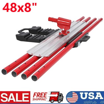 48x8'' Concrete Float Tool with 4 Handles and Bull Float Bracket Concrete Tool