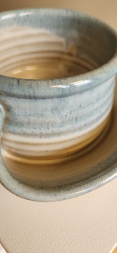 Hertz Pottery Stoneware Signed Glaze Soup and Cracker Bowl, Erik Hertz. New! - Picture 20 of 20