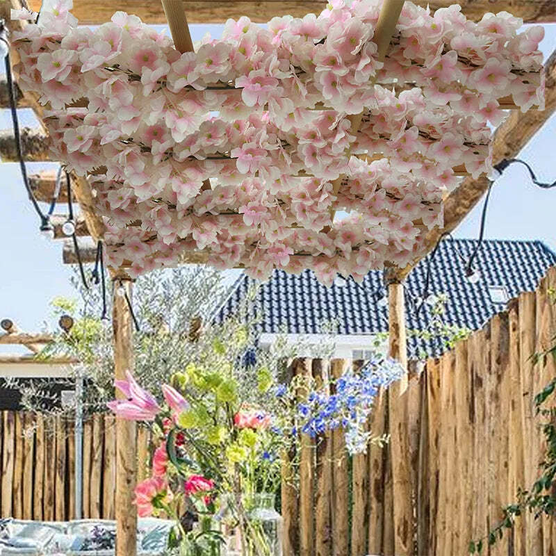 24 Ghirlande Glicine Artificiale In Seta, Viola, Lunghe 110 Cm, Per Decorazioni Casa, Matrimoni E Feste