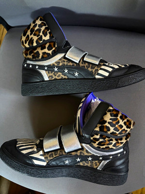 PUMA Ralph Sampson Mid x Paul Stanley Animal Print Mid Top Sneaker 372751-01