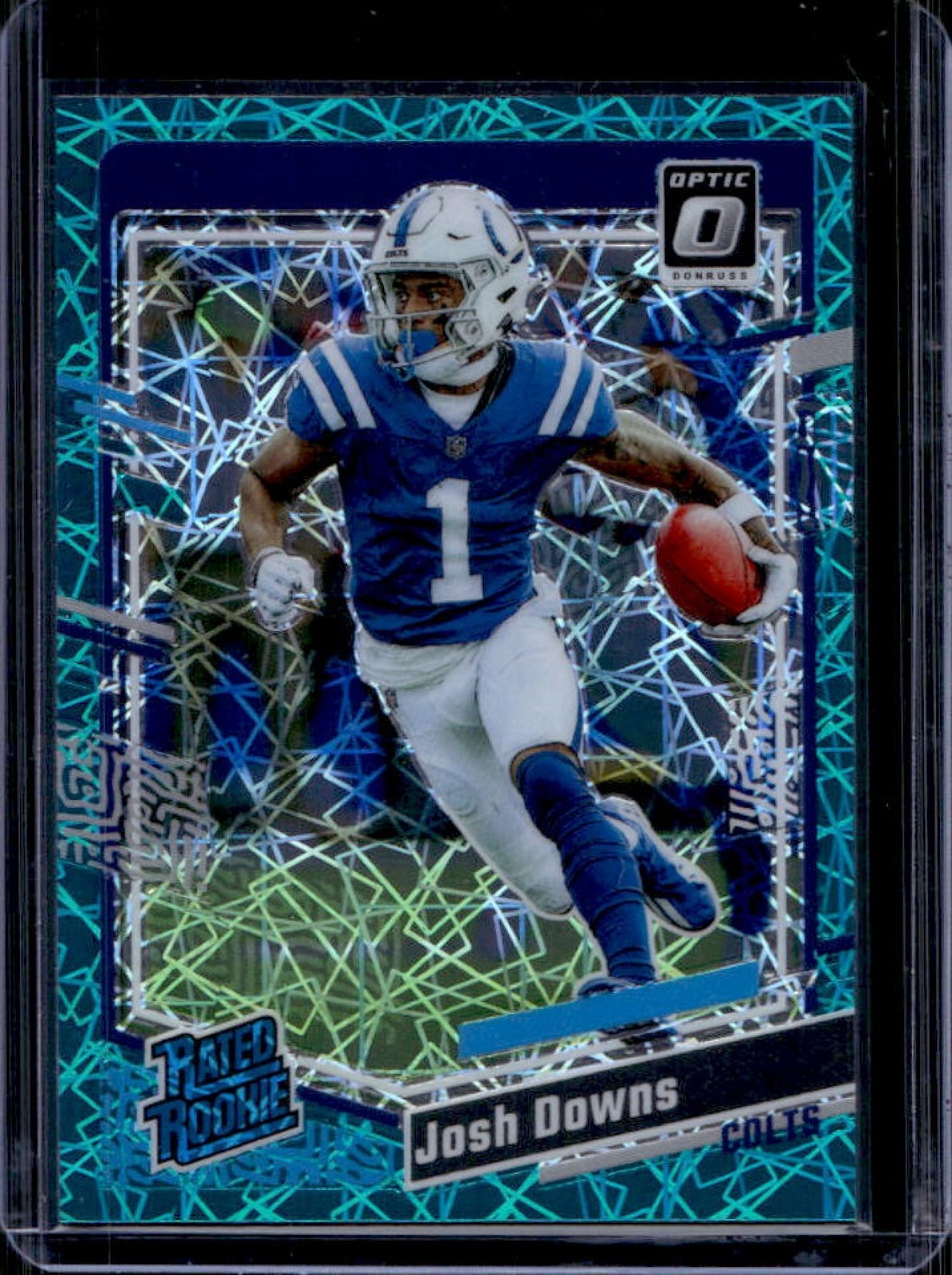 2023 Donruss Optic Josh Downs Teal Velocity Prizm Rated Rookie #248 Colts