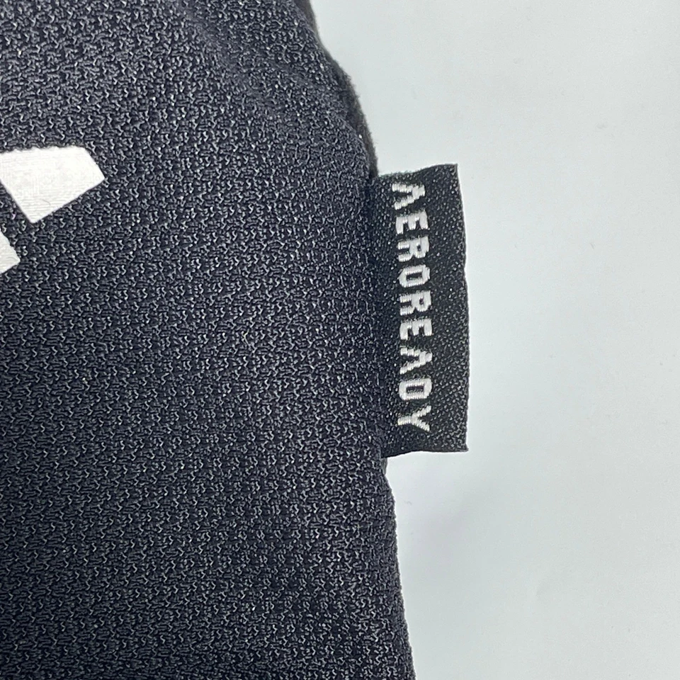 Adidas AEROREADY Negro Sin Dedos Rendimiento Ropa Activa Levantamiento Ciclismo Guantes Foto 2 de 4