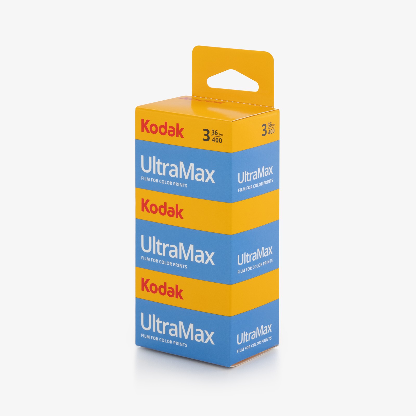 Kodak UltraMax 400 Pellicule 35mm Lot de 3 Films Argentiques ISO 400 135