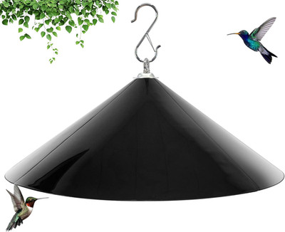 19-Inch Wide Rain Cover for Hanging Bird Feeders,Squirrel Baffle for Feeder Pole
